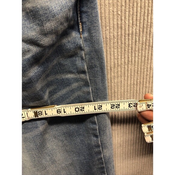 Time And Tru Denim Jeans Size 18 Petite Straight Medium Wash Distressed - Picture 10 of 15